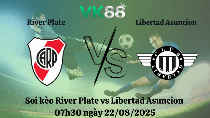 VK88 Nhận định soi kèo River Plate vs Libertad Asuncion 07h30 ngày 22/08/2025 - Copa Libertadores