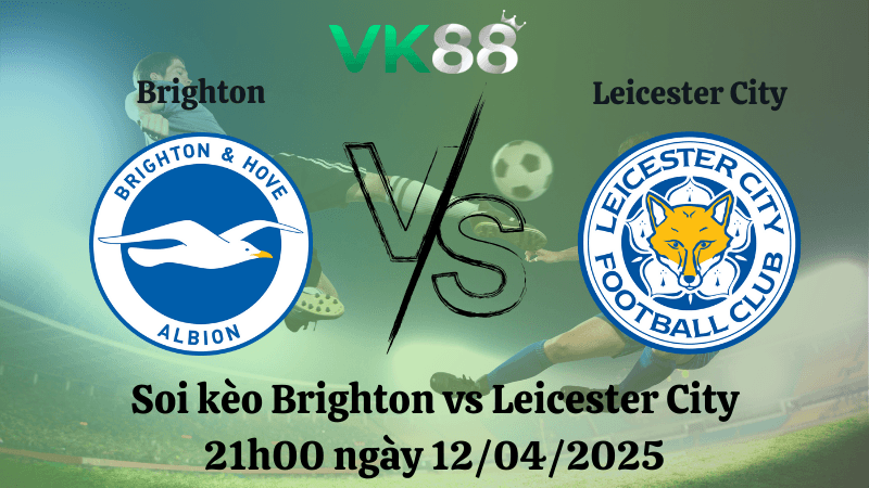 VK88 Nhận định soi kèo Brighton vs Leicester City 21h00 ngày 12/04/2025 - Ngoại hạng Anh