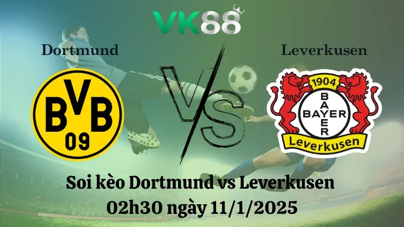 VK88 Nhận định soi kèo Dortmund vs Leverkusen 02h30 ngày 11/1/2025 - Bundesliga