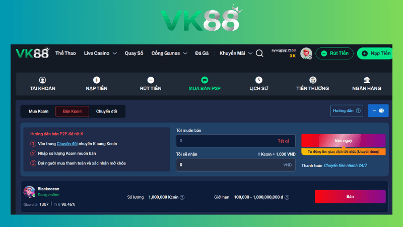 VK88 Sàn Giao Dịch P2P VK88 - Lựa Chọn Giao Dịch Hàng Đầu Năm 2025