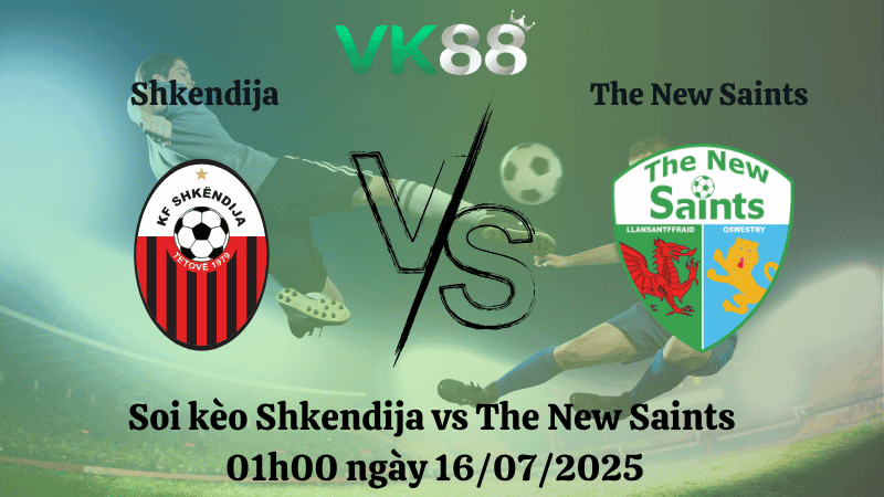 VK88 Nhận định soi kèo Shkendija vs The New Saints 01h00 ngày 16/07/2025 - Champions League