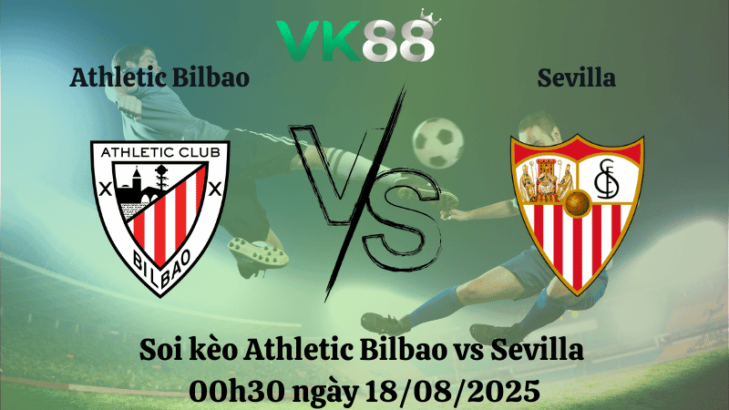 VK88 Nhận định soi kèo Athletic Bilbao vs Sevilla 00h30 ngày 18/08/2025 -  La Liga